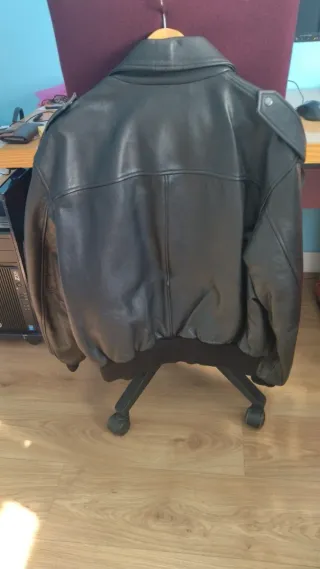 Chaqueta piloto Transair cuero talla 44