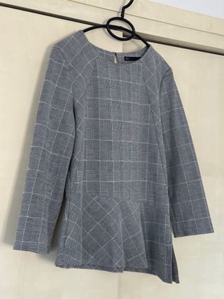 Blusa Sfera asimétrica cuadros S