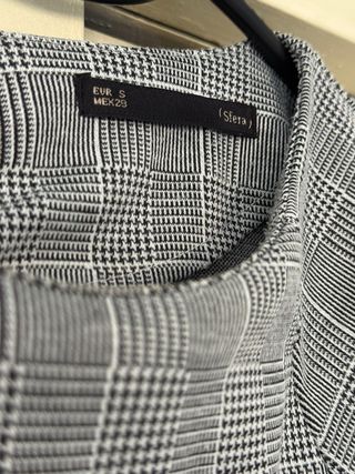 Blusa Sfera asimétrica cuadros S