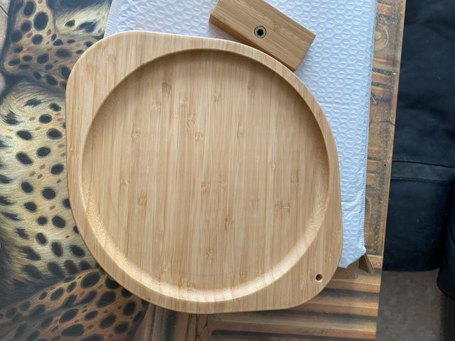 Mesita auxiliar bambú