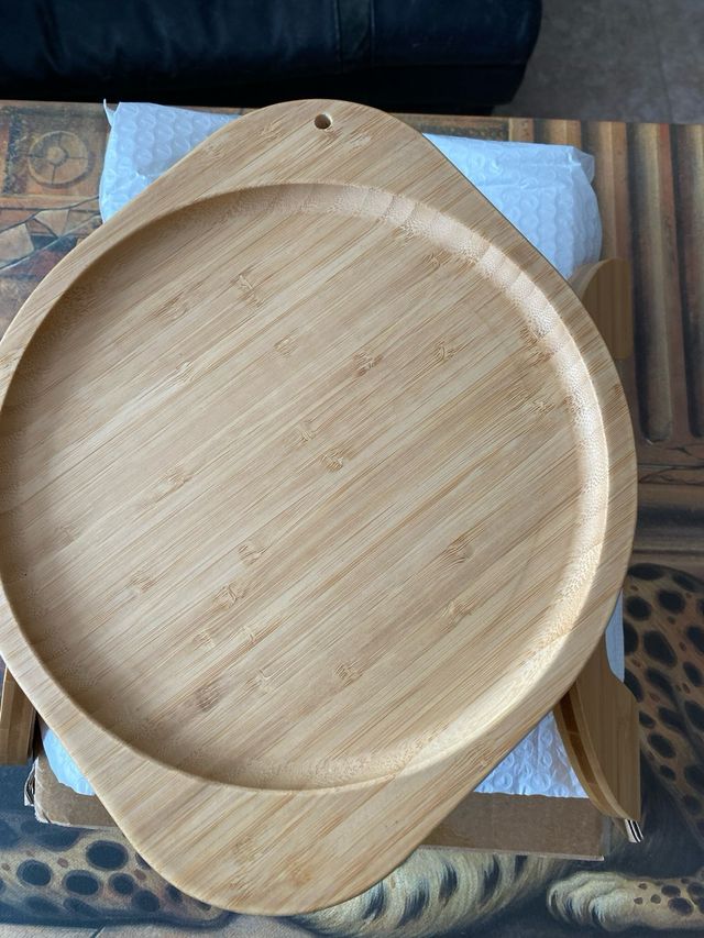 Mesita auxiliar bambú