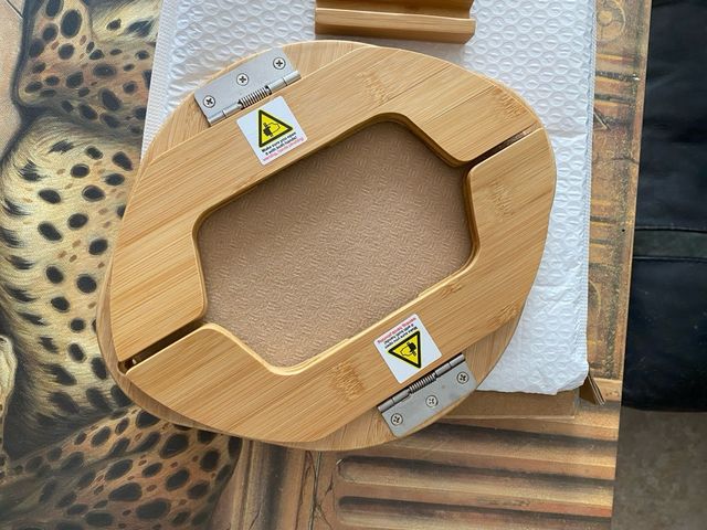 Mesita auxiliar bambú