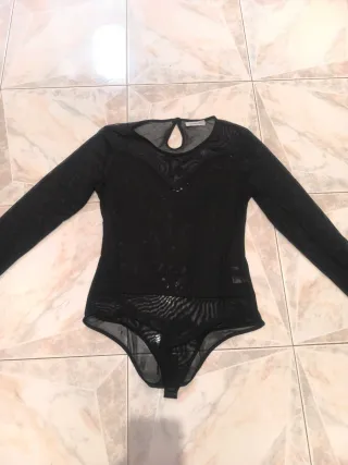 Body nero trasparente taglia unica