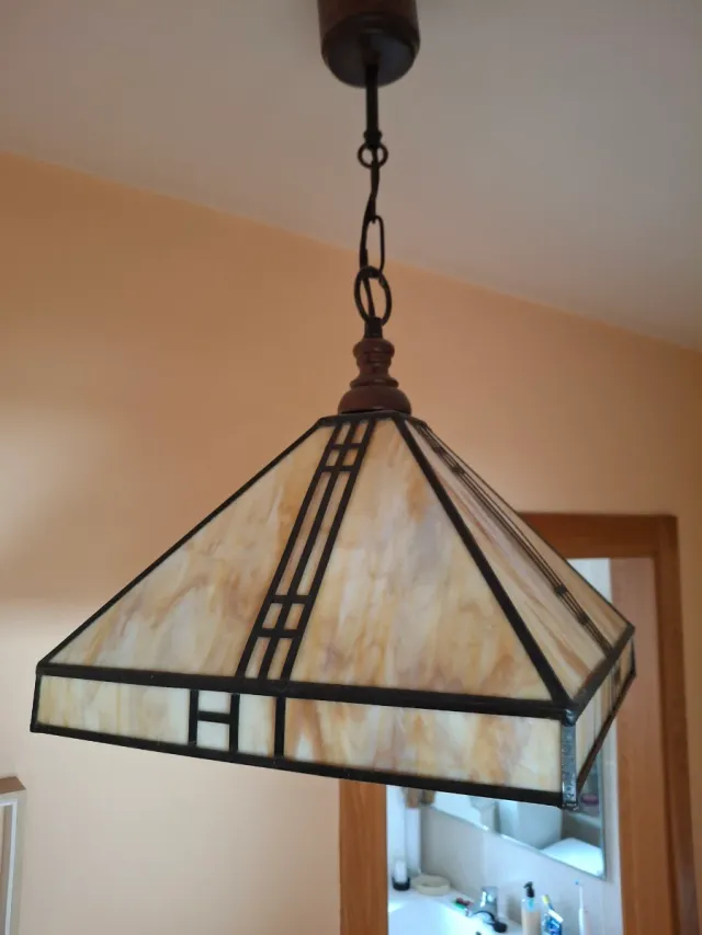 Lámpara colgante diseño rústico