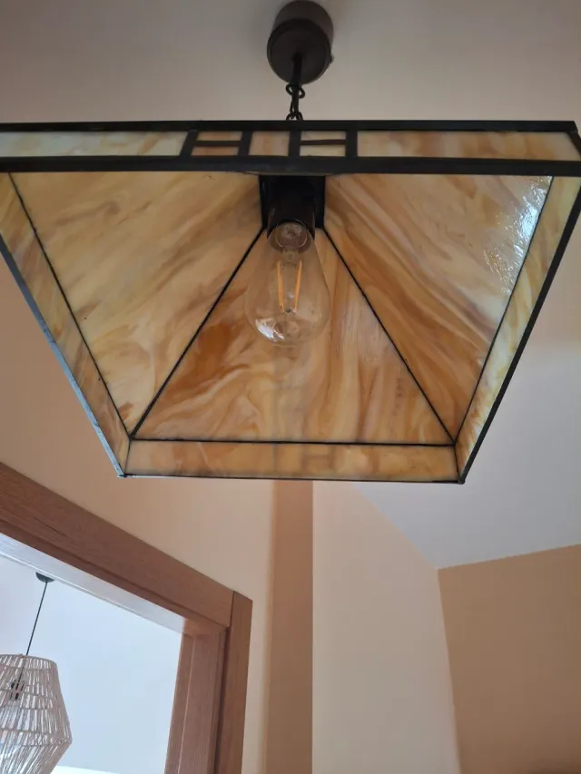 Lámpara colgante diseño rústico