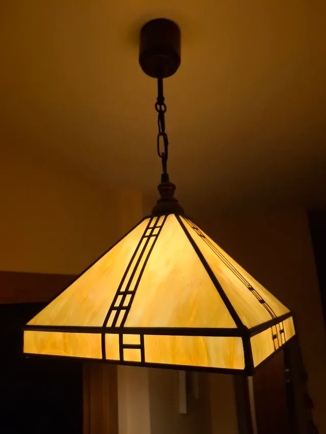 Lámpara colgante diseño rústico