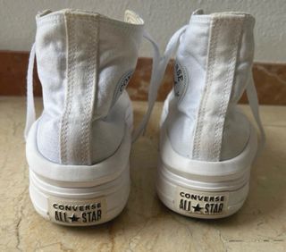 Converse plataforma blancas talla 38