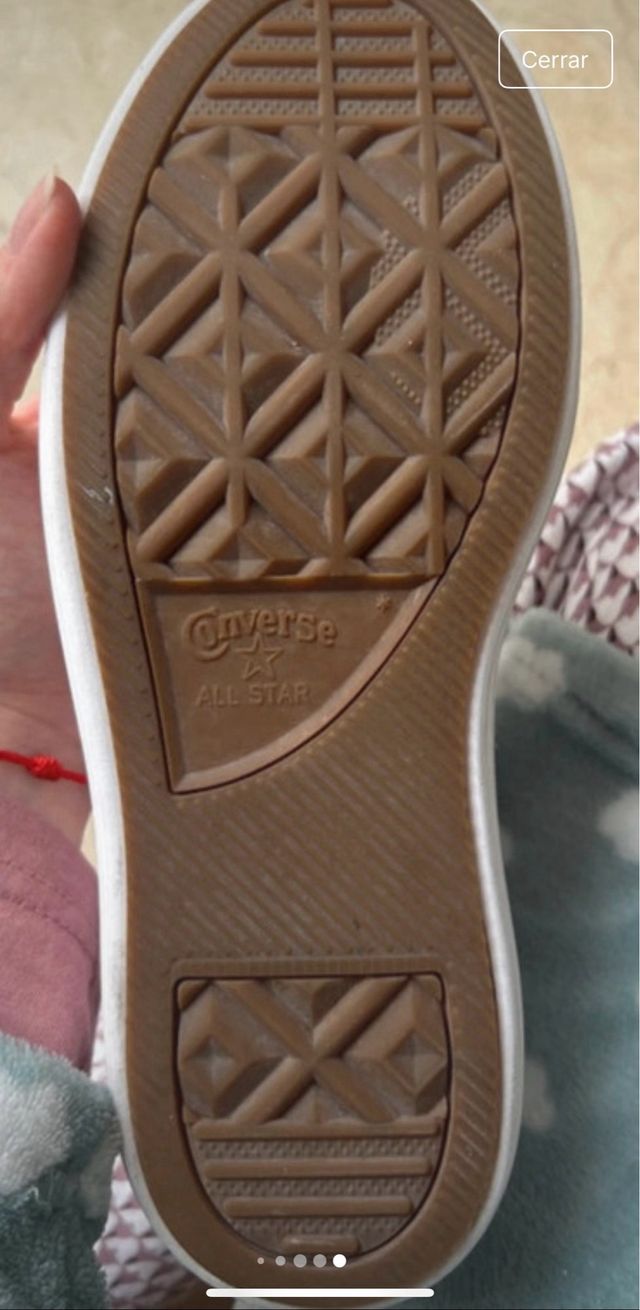 Converse plataforma blancas talla 38