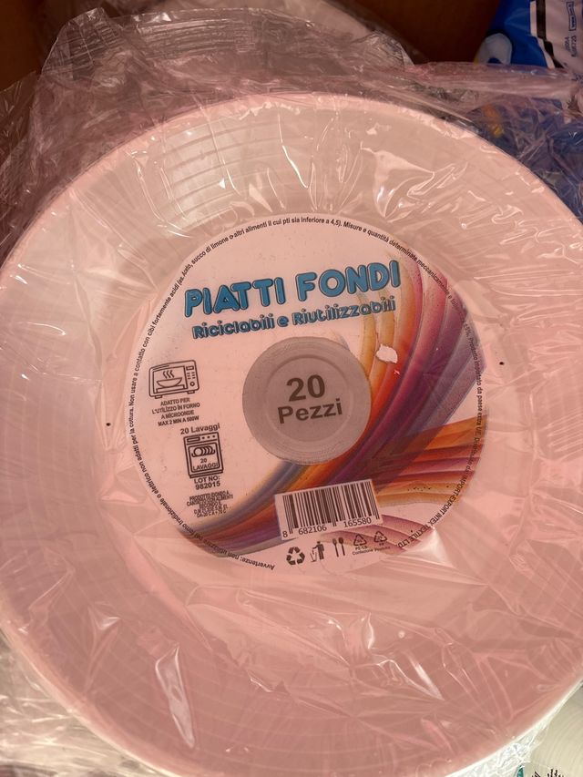 Piatti Fondi Riciclabili 20 Pezzi 20 confezioni