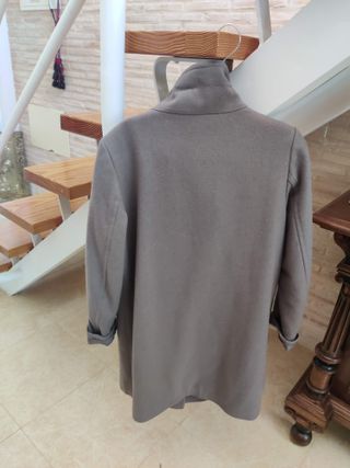 Chaqueta Benetton paño gris y beige