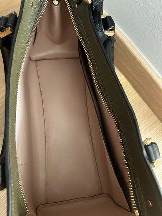 Bolso Michael Kors piel verde y marrón