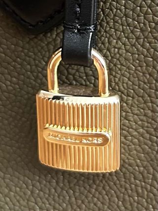 Bolso Michael Kors piel verde y marrón