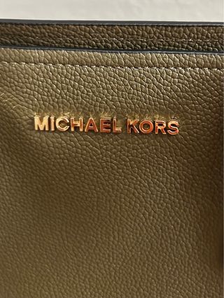 Bolso Michael Kors piel verde y marrón