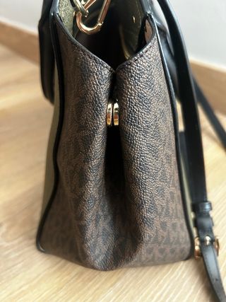 Bolso Michael Kors piel verde y marrón