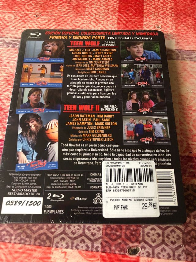 Teen Wolf 1 y 2 Blu-ray Steelbook Precintado