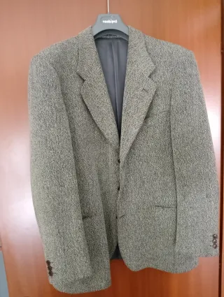 Giacca made in Italy uomo vintage grigia taglia XL