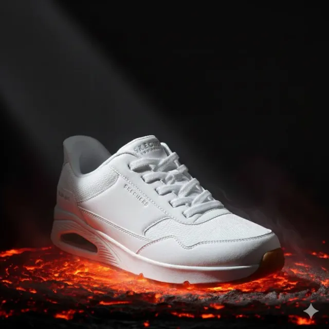 Skechers Uno Slip-ins Manos Libres Blancas