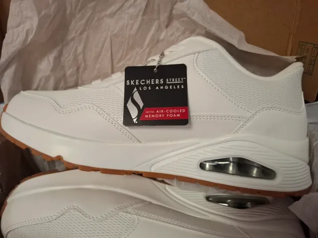 Skechers Uno Slip-ins Manos Libres Blancas