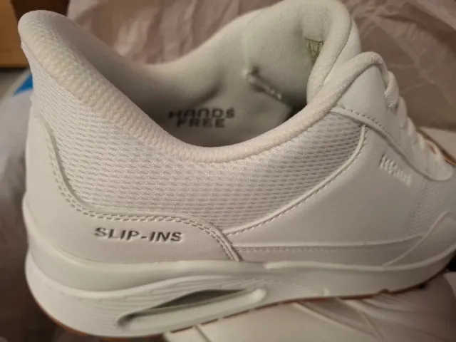 Skechers Uno Slip-ins Manos Libres Blancas