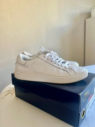 Zapatillas Polo Ralph Lauren Blancas Talla 38.5