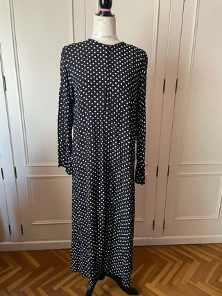 Vestido Zara midi lunares