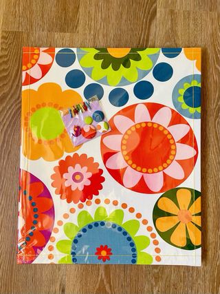 Organizador de pared Ikea flores tela