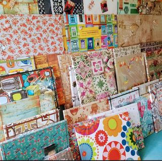 Organizador de pared Ikea flores tela