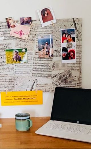 Organizador de pared Ikea flores tela