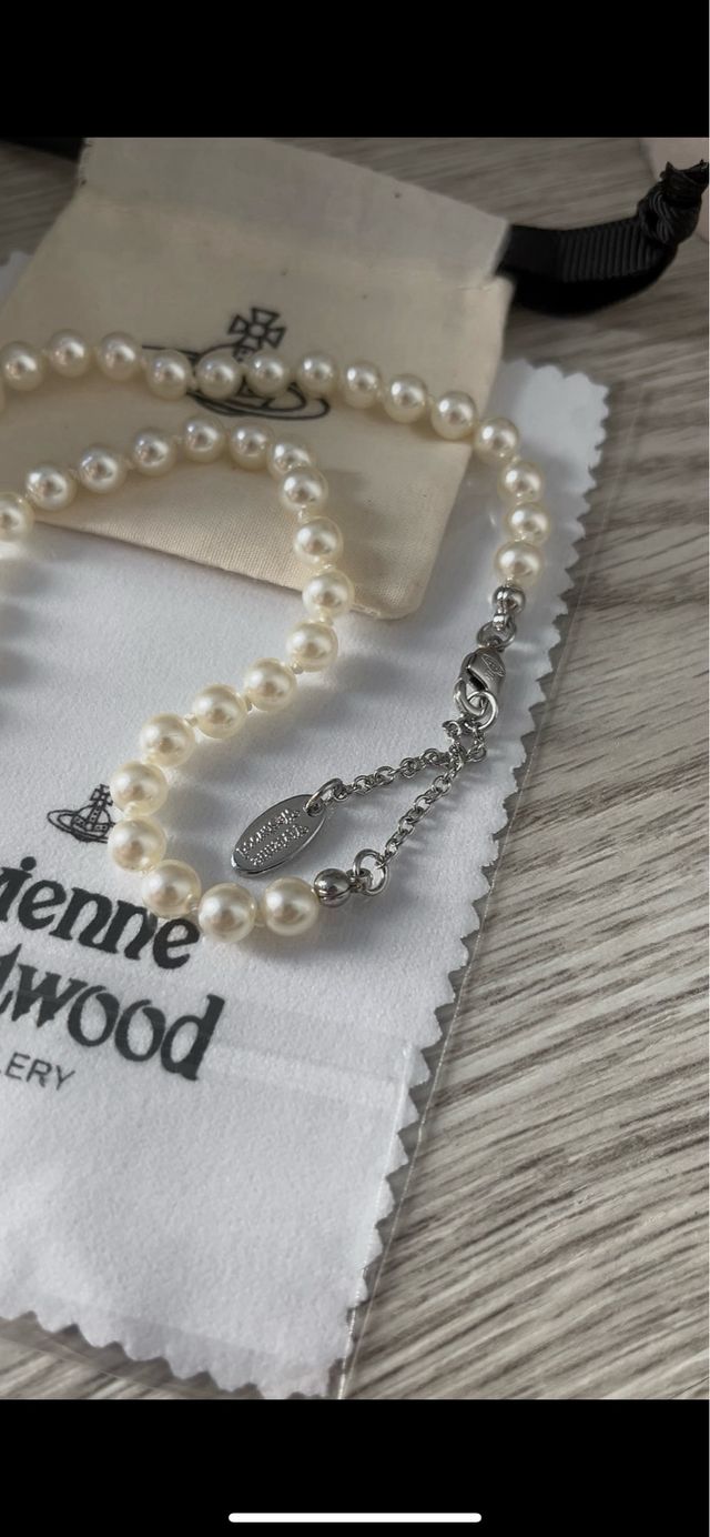 Collar Perlas Plata Vivienne Westwood