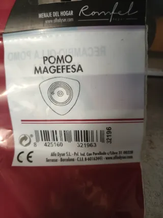 5 Pomos Olla Presión Magefesa Triangular