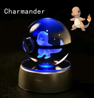 Charmander Kaitnax Bola Cristal Iluminada