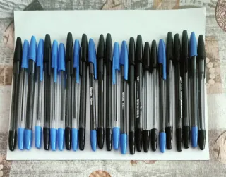 Kit 25 Penne Sfera Blu e Nere