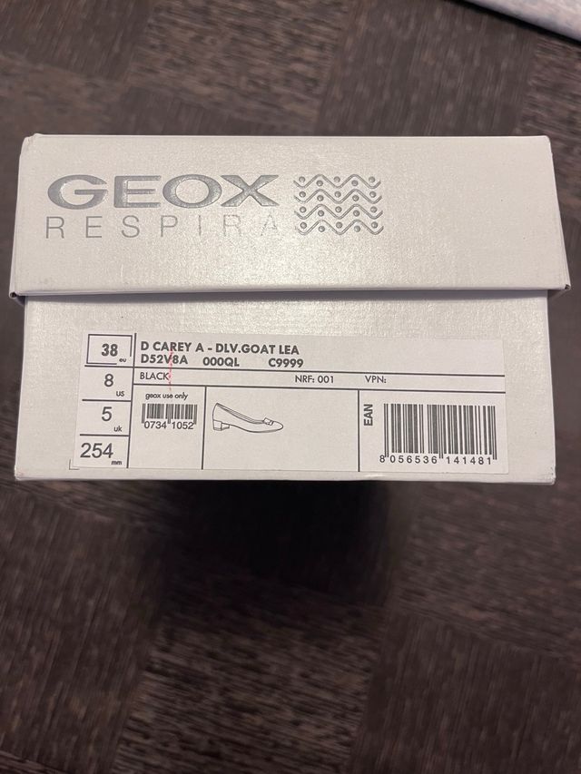 Zapatos Geox D CAREY A negros talla 38