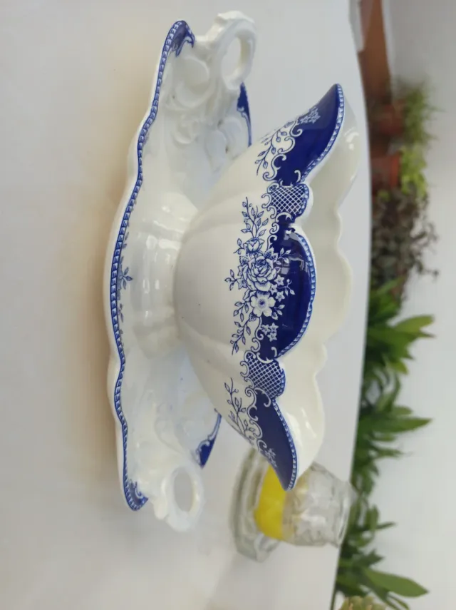 Bandeja La Cartuja Porcelana Azul y Blanca