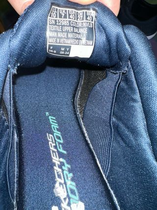 Skechers Talla 40 Mujer Azul Marino.