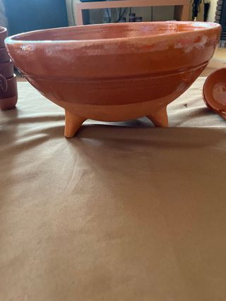 Lote cerámica cocina: cuencos, jarra, tazas