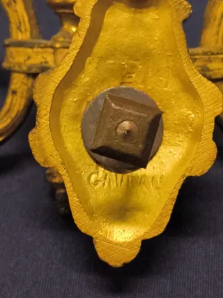 Candelabros piano franceses