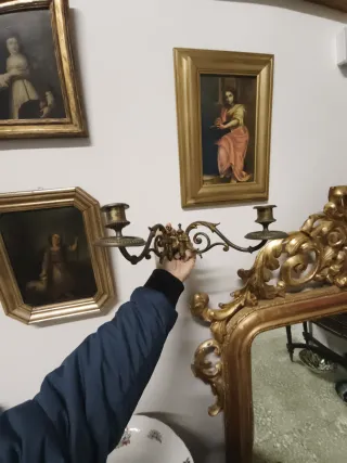 Candelabros piano franceses