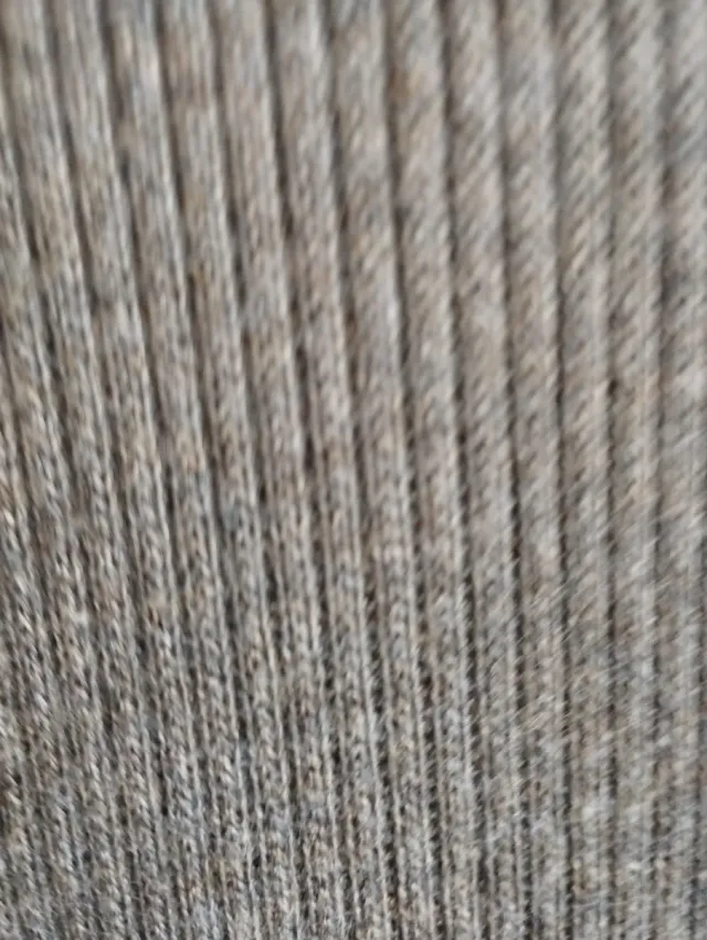 Vestido Mango de angora color visón talla S