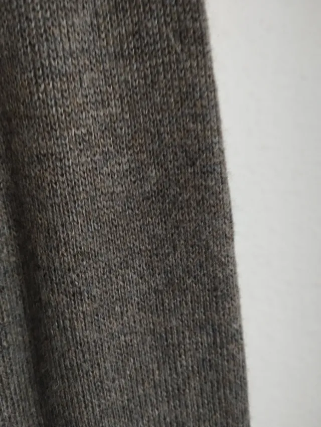 Vestido Mango de angora color visón talla S