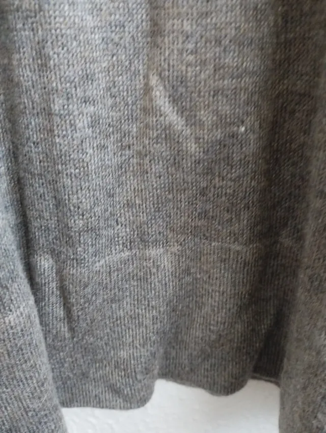 Vestido Mango de angora color visón talla S