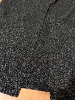 Abrigo oversize gris jaspeado. Talla M. Zara.