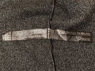 Abrigo oversize gris jaspeado. Talla M. Zara.