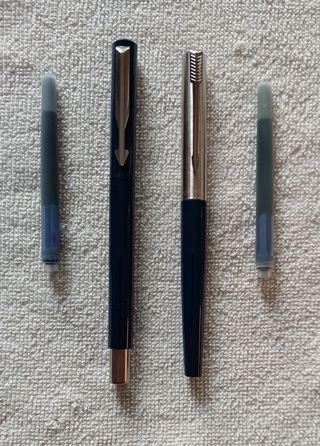 Due Penne Stilografiche Parker Blu vintage NUOVE