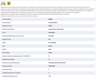 Suelo porcelánico Orión efecto piedra 16m2