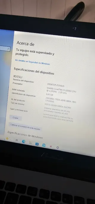 Portátil Asus Negro