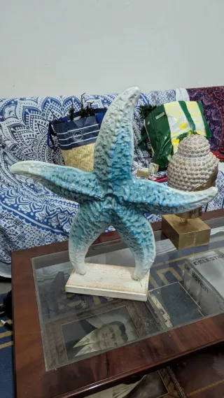 Estrella Decorativa Metal Azul