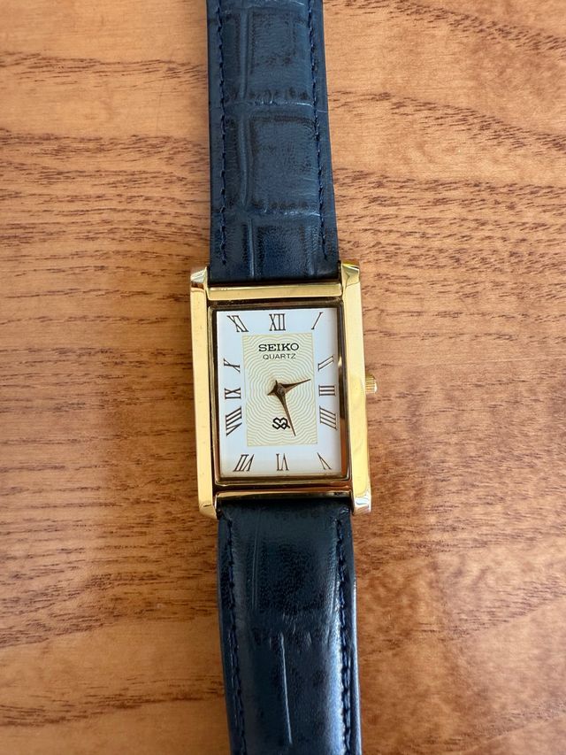 Orologio Seiko Vintage Oro Blu