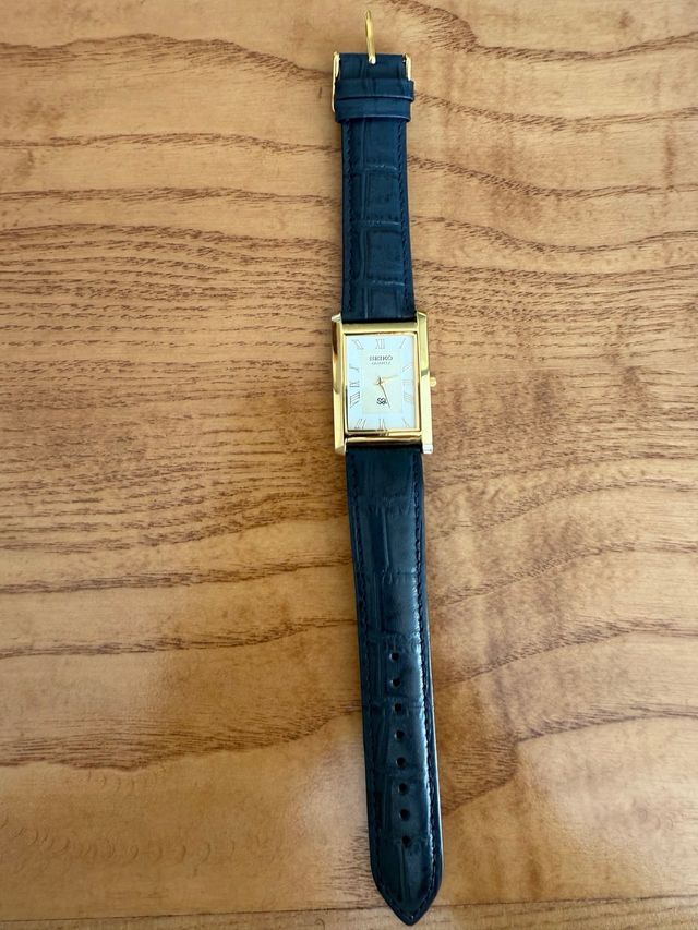 Orologio Seiko Vintage Oro Blu