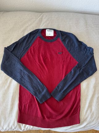 Jersey Hollister Raglán Rojo Talla M
